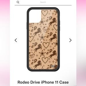 BRAND NEW “RODEO DRIVE” Wildflower, iPhone 11 phone case (never used before)